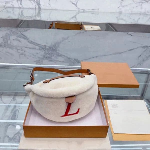 Designer belt bag Teddy Bear Women's Chest Bag Plush bag Original clutch purse handbag