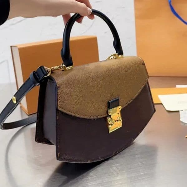 Women's messenger bag fashion tote bag designer floral leather slant straddle purse