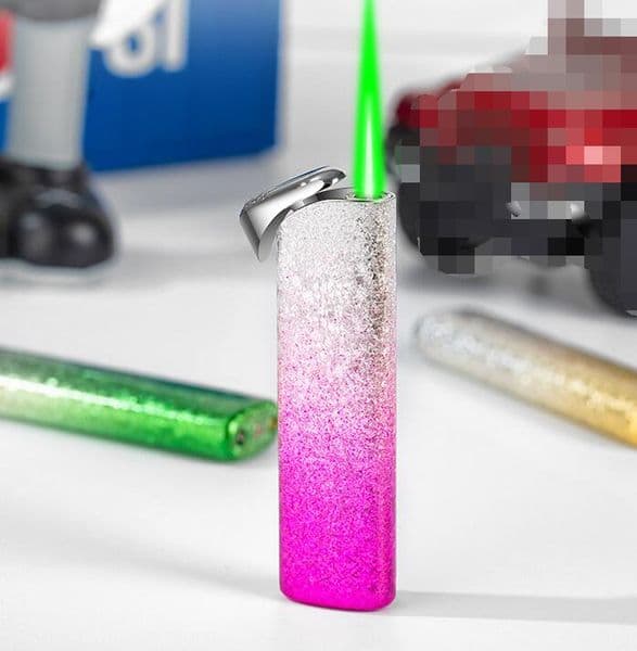 Latest Technology Torch Jet Lighter 4 Colors Metal Iatable No Gas Cigar Butane Windproof Lighters Smoking Tool Accessories