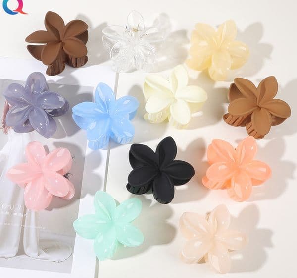 Fashion Flower Clip For Women Girls Sweet Claw Clamps Crab Headband Winter Hair Accessories Party Favor C361 B2