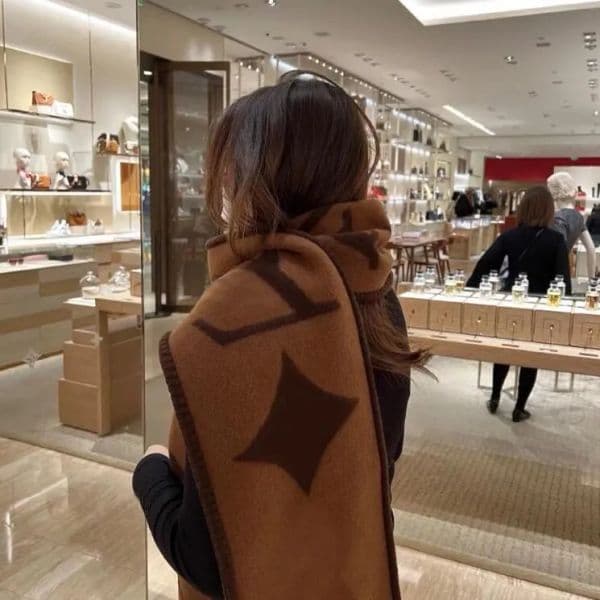New Arrived Brand Men Scarf Cashmere Winter Scarves Long Size Male Warmer Women's Printing Letter Wool Bufanda with box