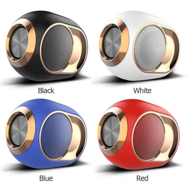 Bluetooth Speakers Portable Speakers with FM Subwoofer Wireless Loudspeakers Hifi Soundbox Waterproof Outdoor Speakerset Adapter TF Aux Cable Play Music