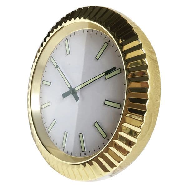 Luxury Clock Metal Fashion Golden Wall Clocks Brief Art Large Watch Living Room Silent Quartz Reloj De Pared Gold Home Decoration Luminous 1 W250924