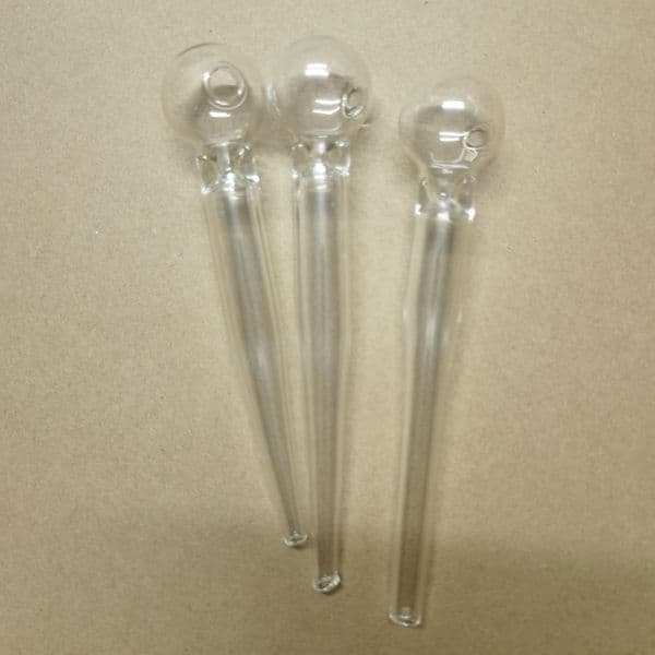 13cm High Quality hookahs Quartz Glass Pipe Clear Tube Thick smoking Hand Tobacco Dry herb cigarette pipe hand craft