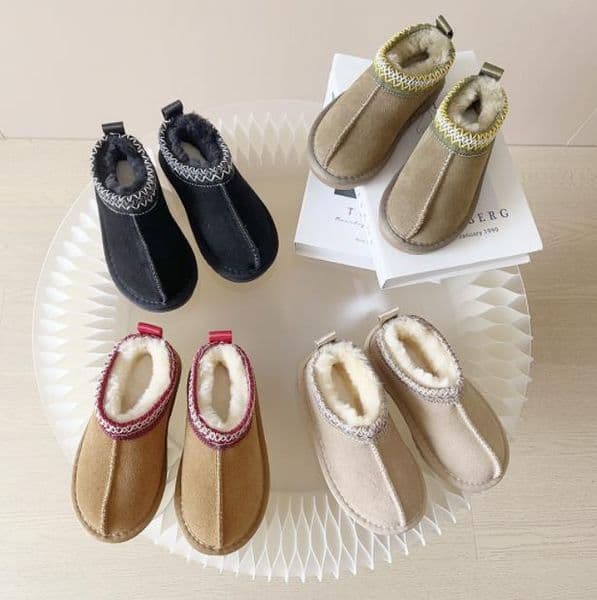 Kids Tasman Boots Slippers Toddler Plush Slide Australia Snow Boot Children Shoes Winter Classic Mini Baby Fur Booty Boys Girls Ankle Child Suede Booties