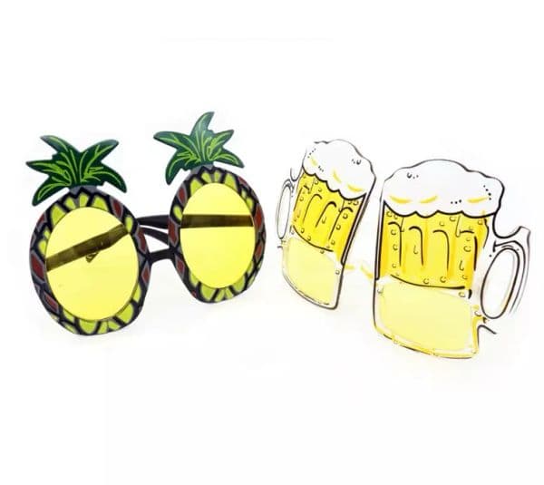 Hawaiian Beach Pineapple Sunglasses Yellow Beer Glasses HEN PARTY FANCY DRESS Goggles Funny Halloween Gift Fashion Favor G1018