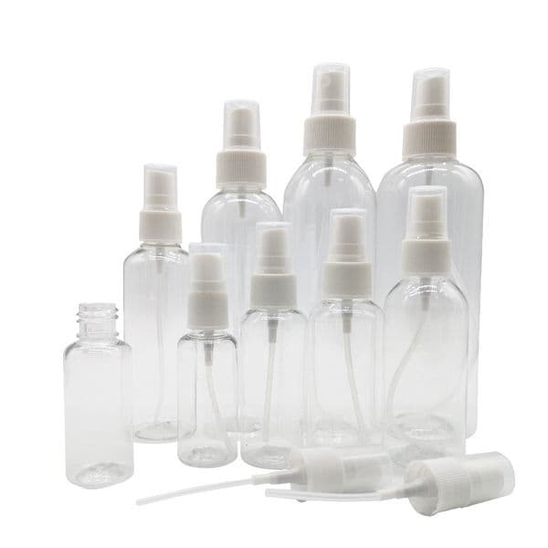 empty 10ml pet travel plastic fine mist hair perfume round spray bottle refillable 40ml 100ml SEA SHIPMENT