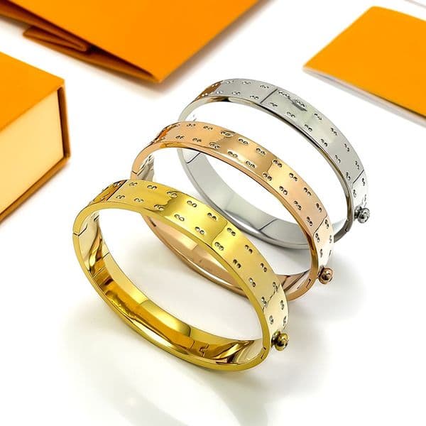 Designer Diamond Bracelet Fashion Bangle for Man Woman Bracelets Jewelry 6 Color High Quality