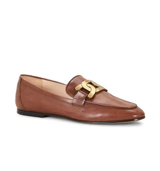 Women casual flats loafer soft leather Kate Almond-Toe Leather Loafers desginer shoes luxury woman low top slip on walking flat 35-42