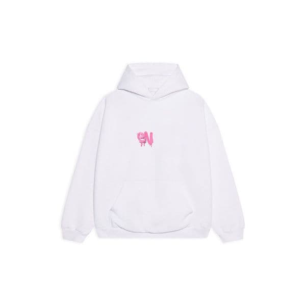Fashion Casual Top Red Graffiti Men's and Women's Sweater with Logo Hooded Sweater Long Sleeve White Black S-XXL