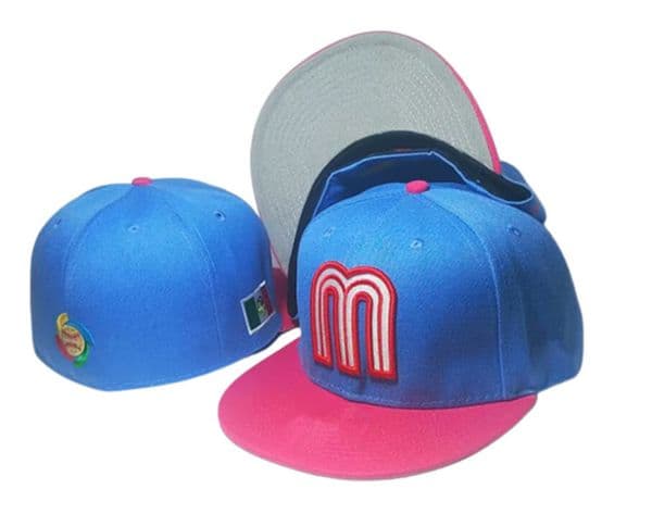 New Fashion Mexico M letter Baseball caps summer style Gorra bone Men Brand women Unisex hiphop Full Closed Fitted Hats M-5 thumbnail 2