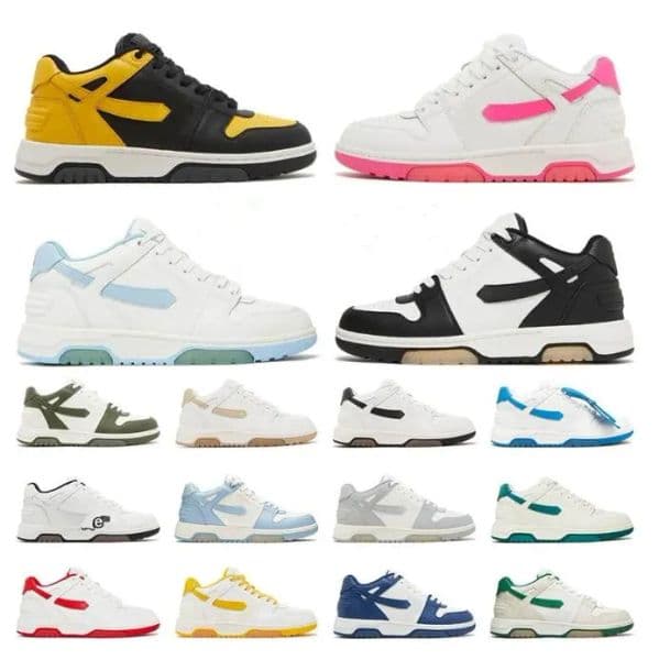 TOP Out of Office Sneaker Designer Casual Shoes Women Sneakers Mixed Color Lace Up Flat Men Top Offs-white Black Navy Blue Vintage
