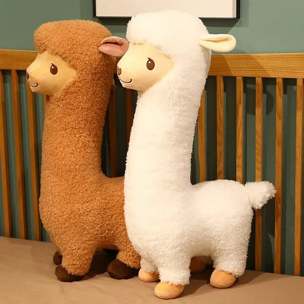 Plush Dolls Furry Llama Alpaca Toy Stuffed Soft Long Lifelike Sheep Hug Throw Pillow Animals Nap Sleeping 231025 T260514
