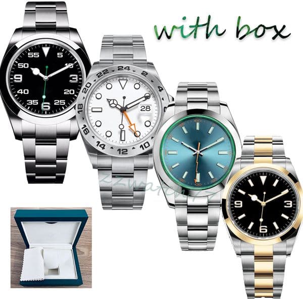 Mens Designer Automatic Mechanical 41MM All Stainless Steel Business Presidential Band Montre de Luxe Fashion Watch