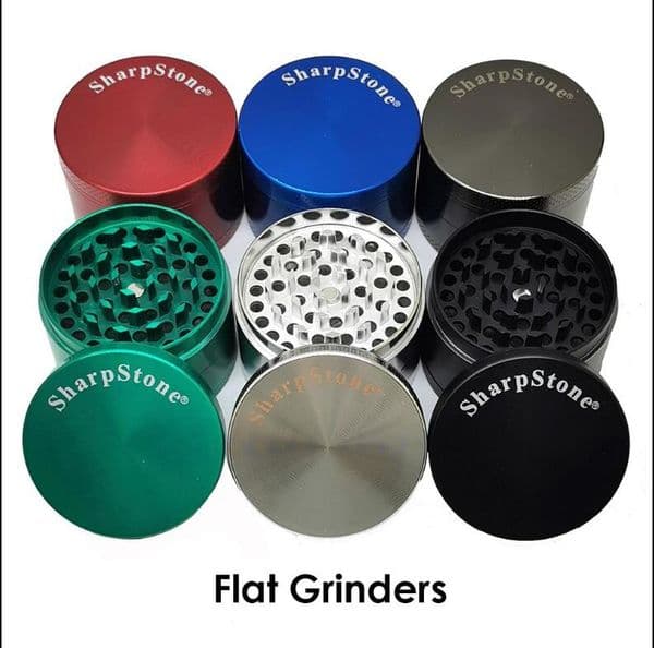 RandM Tornado 9000 Flat Concave SharpStone Grinders Smoking Herbal Spice Crusher 40 50 55 63mm Metal Grinder 4 Layers Dry Herb Vaporizer