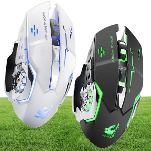 Rechargeable X8 Wireless Silent LED Backlit USB Optical Ergonomic Gaming Mouse PC Computer Mouse For imac pro macbooklaptop u