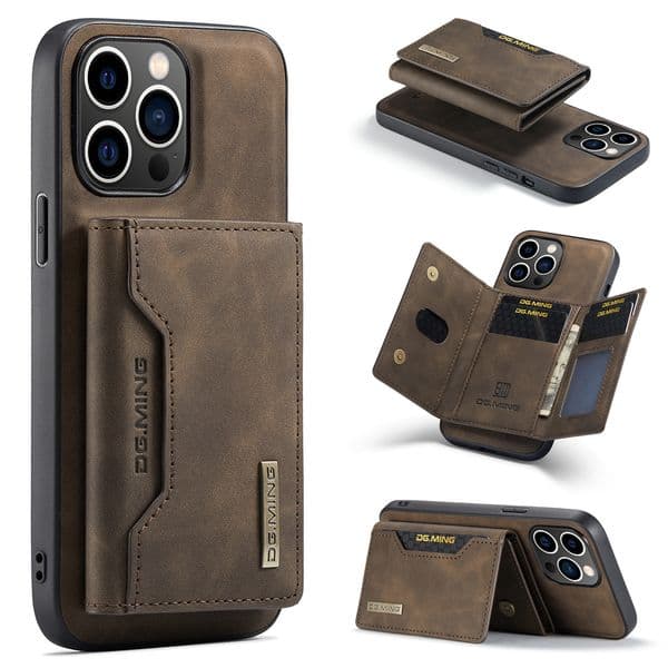 For iPhone15ProMax Magnetic Card Drop and Scratch protection for iPhone 14 13 split phone case