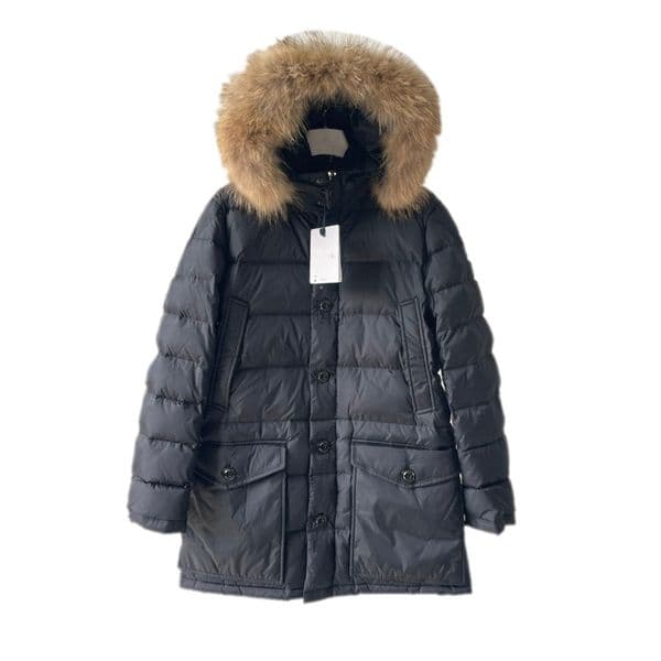 Mens Jacket puffer designer Down jackets Medium length Winter Fur raccoon Coat Parka Overcoat Big pocket design Thick Warm Hooded Down Windbreaker clothing