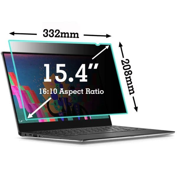Privacy Screen Filter Reversible High-transmittance 30° Invisible Anti-UV Anti-glare Film for 15.4'' Laptop