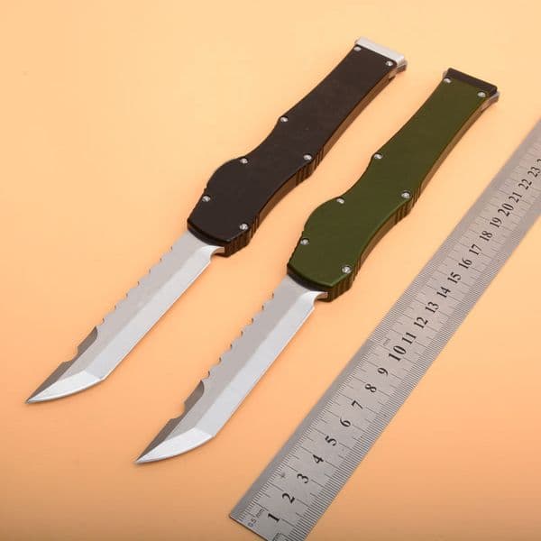 Ha lo VI Tactical Knife (4 4 Satin) Single Action Hell Blade knifes With knife Safety lock Survival EDC Gear knives