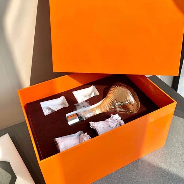 Designer Gift Sets He Orange Wine Decanter Luxury Home Gift with Glass Cushion Crystal Wine Divider