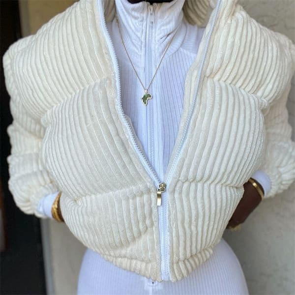 Womens Down Parkas Fashion WomenS Coat Stand Collar Winter Warm Jacket For Women Outdoor Solid Color Ins Female Cloth Tops 220902