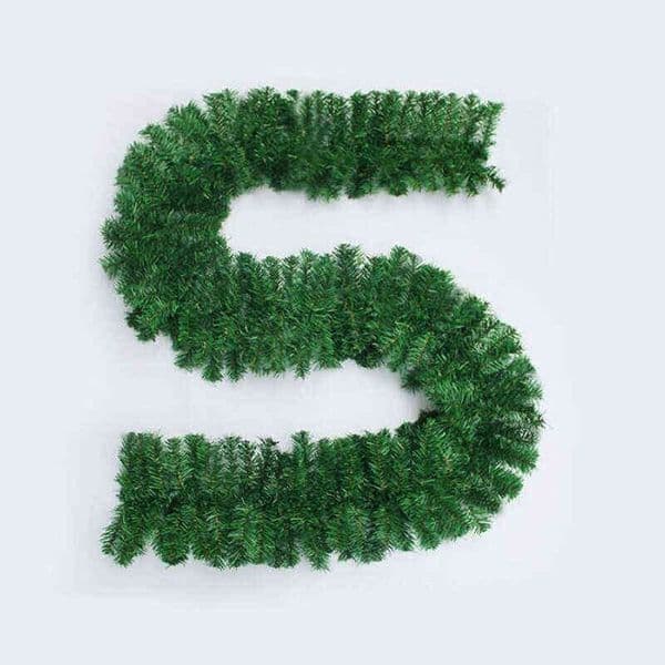 2.7M Green Artificial Garland Wreath Home Party Christmas Decor Rattan Hanging Ornament For Kids Merry Xmas T220812