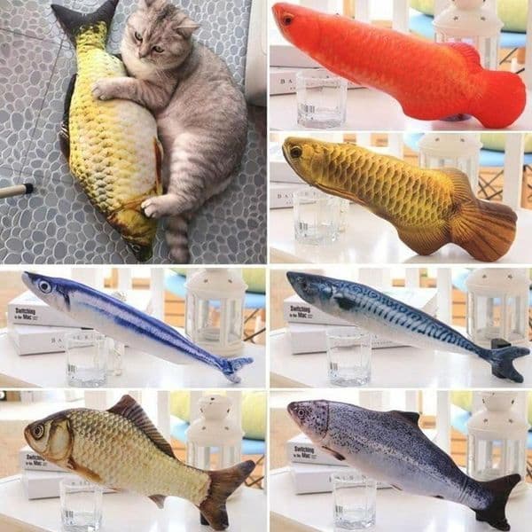 Cat Furniture Scratchers Favor Fish Toy Shape Sisal 3D Pet Scratch Board Scratching Post Mint Stuffed for Products Supplies 220906