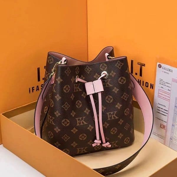 Hot High quality luxurys designers NEONOE Bucket Handbags flower Purses louiseity Women Tote Brand Letter Genuine Leather Shoulder louiseitys LVS viutonitys