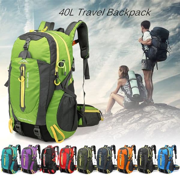 Waterproof Travel Backpack Camera Climbing Travel Bags 40L Hiking Outdoor Sport Trekking Climb Hike Back Bag For Men Women