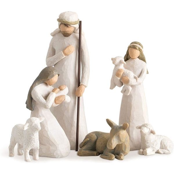 2026 Other Event Party Supplies Sculpted Hand-Painted Nativity Figures Pcs/Set Art Figure Jesus Decoration Statue Tabletop Ornament Home Decor Christmas Gifts F