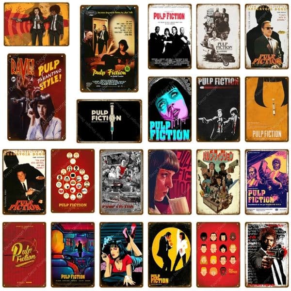 Classic Movie Metal Painting Arts Posters Retro Wall Sticker Bar Pub Cafe Home Decor Wall Plaque Vintage Signs Famous Film Cinema poster Size 30X20CM