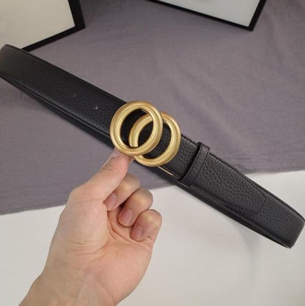 Designer Belt Fashion Mens Women Belts with Double Letters Super Quality Smooth Buckle Real Leather Strap 3.4cm 3.8cm 10 Style With Gift Box