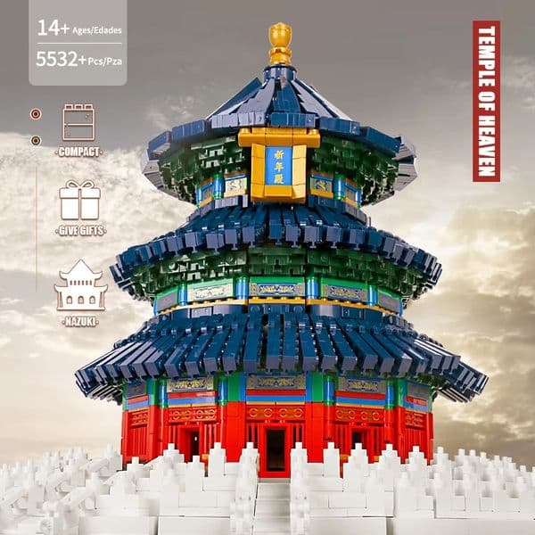 2026 New New The Temple Of Heaven Model Building Block Ancient Chinese Architecture Assembly MOULD KING 22009 Streetview Bricks Education Toys Kids Christmas G