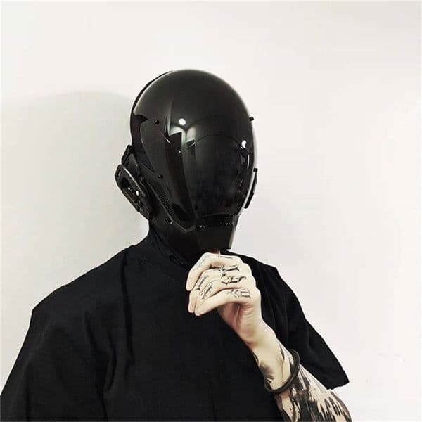 Party Masks Cyberpunk Mask Diy Handmade Custom Personalized Cosplay Mechanical Sci fi Gear Fit For Dj Music Festival And 220920