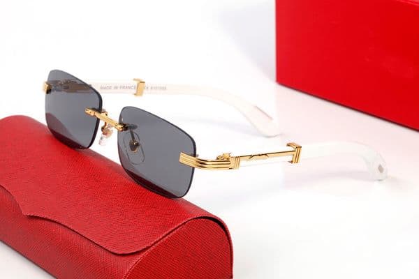 2023 Fashion Designer Sunglasses Woman Mens Carti Buffalo Horn Sun Glasses for Women Vintage Retro Goggles Sunglass Fashion Man Eyeglasses Lunette De Soleil Femme