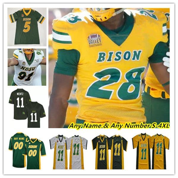 Ncaa College North Dakota State Bison NDSU Football Jerseys Cam Miller Cole Payton TaMerik Williams Hunter Luepke Noah Gindorff Zach Mathis Dominic Gonnella Lance