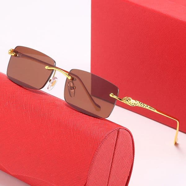 Polarized Womens Designer Sunglasses UV Protection Popular Luxury Man Sun Glasses Sport Mens Eyewear Transverse Tooth Retro Square Frame Colorful Lens Lunettes