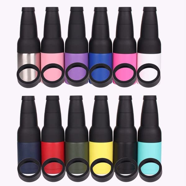 12oz Can Cooler Tumbler Mugs Double Walled Stainless Steel Vacuum Insulated Cup Keeps Beverage Beer Bottle Cold Slim Cans Coolers With Bottle Opener