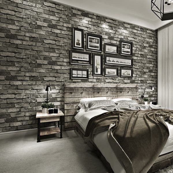 Wallpapers Modern Vintage Brick Textured Wallpaper For Walls Decor Embossed 3D Wall paper Rolls Bedroom Living room Sofa TV Background 220927
