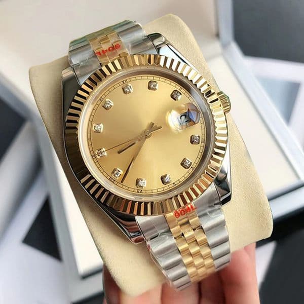 Watch 36mm 41mm Automatic Mechanical Watches For Men Casual Wristwatch Calendar Wristband Stainless Steel Montre De Luxe Festival Gift