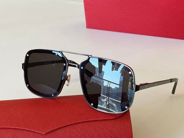 Oversized Designer Sunglasses Man Women Fashion Eyewear Pilot Santos de Sun glasses Anti Blue light UV Double Bridge Metal Frame Screwdriver Mens Eyeglasses