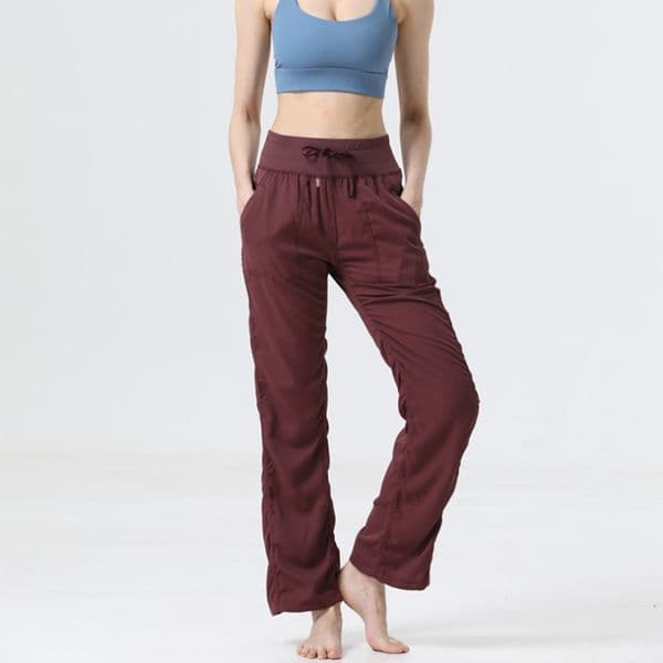 2026 Gym Clothe Set Waist Yoga Pants Sport workout set Women Quick Dry Trousers Women's Drawstring Sportswear Woman Gym Sports Casual Loose Fitness Running Spor