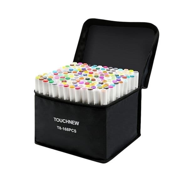 Markers TOUCH T8 Art Pen with Dual Tip Sketching Alcohol Marker Set Round for Kids Adults Coloring 220929