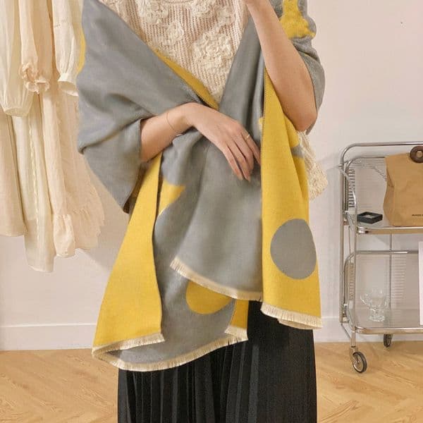 Winter Designer Women Scarf Fashion Letters Geometric Scarves High Quality Lady Shawl Long Neck Scarfs Cashmere Scarves 7 Colors with Gift Box