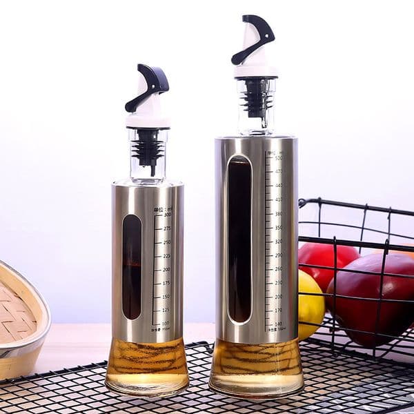 Herb Spice Tools YOMDID Creative Oil Bottle Soy Sauce Olive Oil Vinegar Seasoning Pot Leak Proof Sealed Condiments Storage Bottle Kitchen Tool 221203
