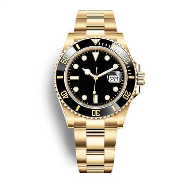 men's watches automatic mechanical all stainless steel 40mm Sapphire Crystal Ceramic Bezel Glide lock