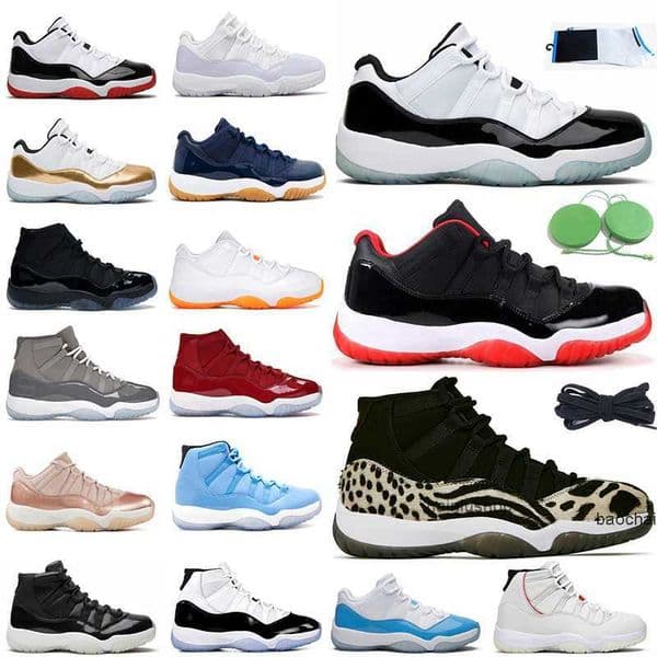 2026 Casual 11 white concord bred low 11s retro men women basketball shoes closing cap and gown ceremony outdoor mens trainer good sneakers