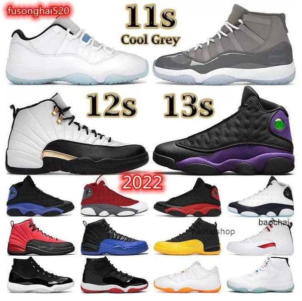 2026 Casual basketball shoes Men women 11s Cool Grey Legend blue low Concord 12s Royalty Taxi Utility Grind The Master 13 Court Purple mens sports