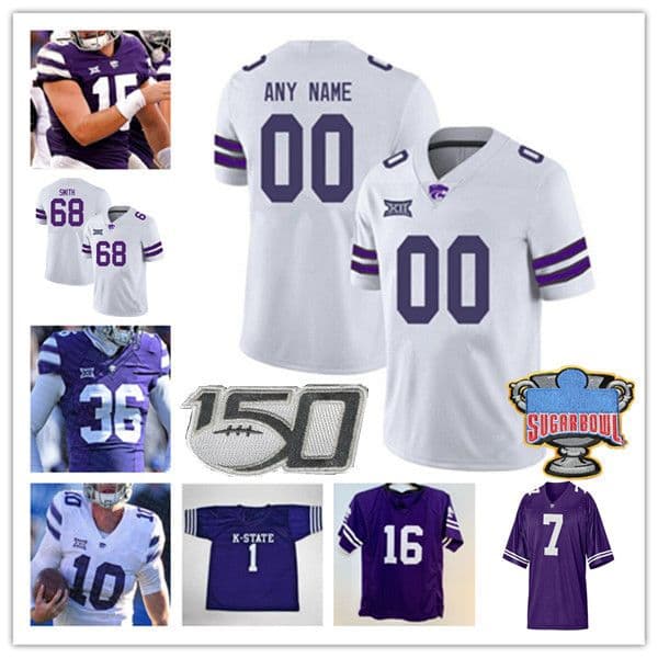 Ncaa College Kansas State Wildcats KSU Football Jersey Will Howard Avery Johnson Deuce Vaughn DJ Giddens Phillip Brooks Treshaun Ward Jadon Jackson SAVAGE Sinnott